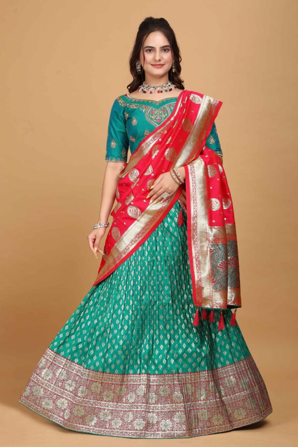 Rama and Rani Banarasi Lehenga Choli S33